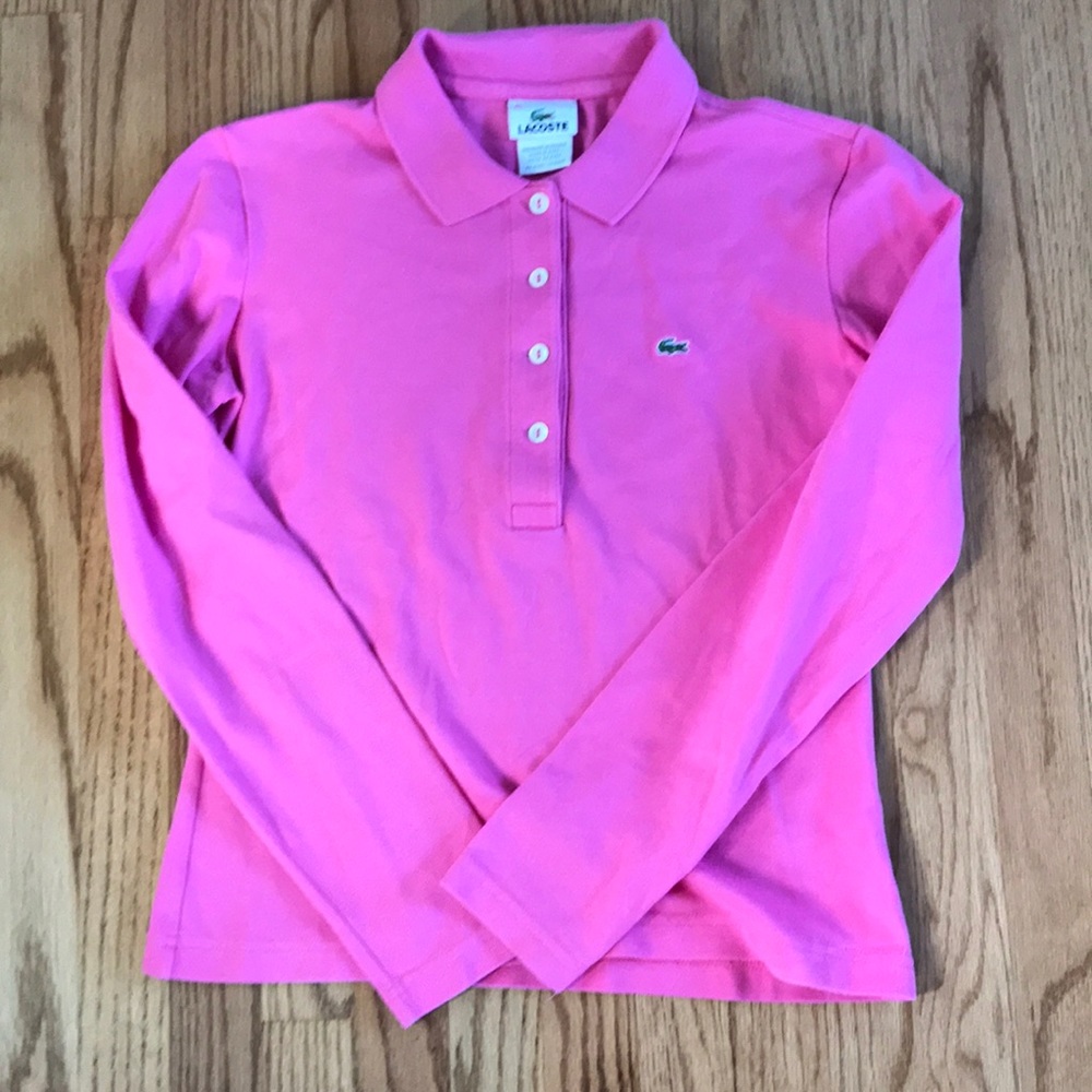 Right Pink Lacoste long sleeve